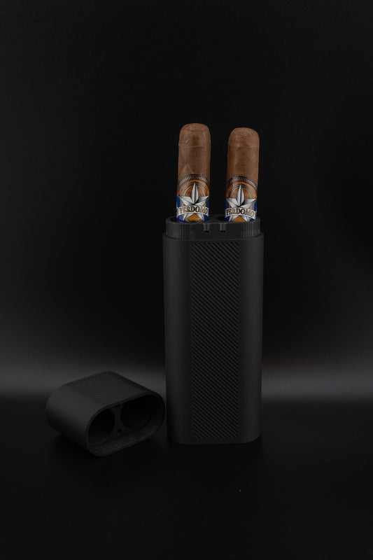 Cigar Case / Matte Black / Single / Double