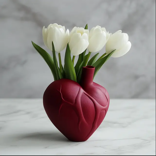 Heart Vase for Unique and Artistic Decor 3D Printed